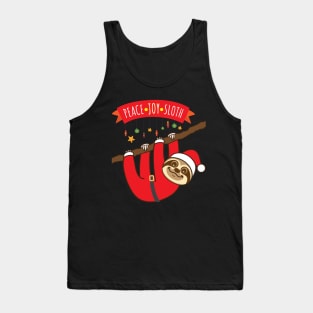 Peace Joy Sloth Tank Top